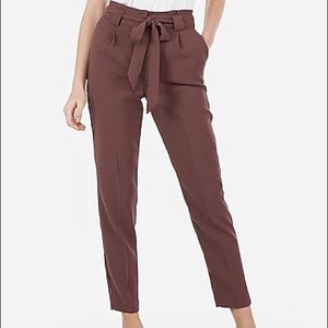 Mauve Express tie front pants